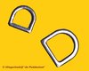 9 mm D-ring Aluminium Rond