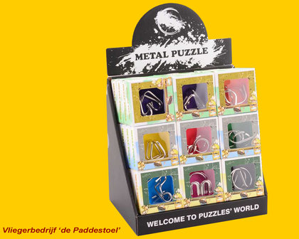 IQ Puzzel Metaal - per 9 stuks