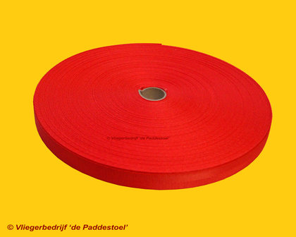 2,5 cm Rood Autogordelband per meter