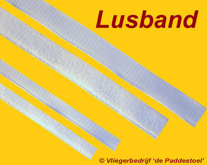 Lus 5 cm wit Velcro Klittenband per meter