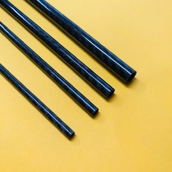 30 x 28 mm - 200cm Gewikkeld Carbon Buis