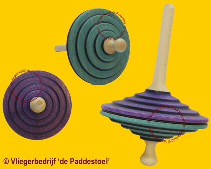 Toekanino Paars-Turquoise Staaftol Hout