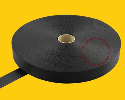 4 cm Autogordelband zwart per 100 meter