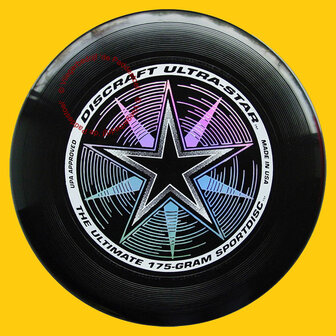 Discraft Ultra Star Frisbee 175 gram - Black