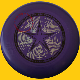 Discraft Ultra Star Frisbee 175 gram - Lila