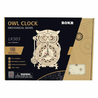 Robotime Owl Clock