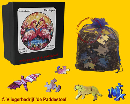Yiwu Flamingo&#039;s Legpuzzel hout