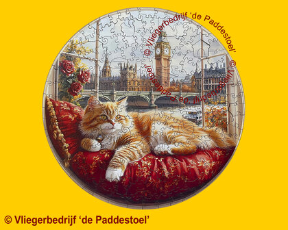 Yiwu Kat in Londen Legpuzzel hout