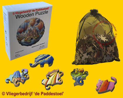 Yiwu Ballonnen Kasteel  Legpuzzel hout