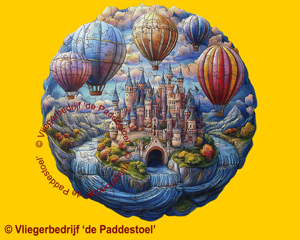 Yiwu Ballonnen Kasteel  Legpuzzel hout