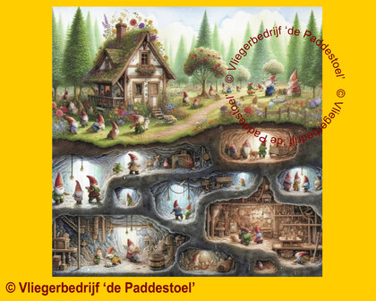 Yiwu Kabouters Legpuzzel hout
