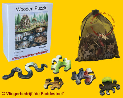 Yiwu Kabouters Legpuzzel hout