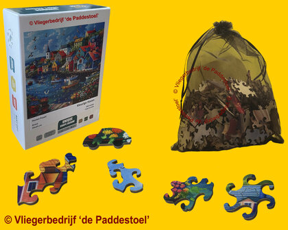 Yiwu Kleurige Haven Legpuzzel hout