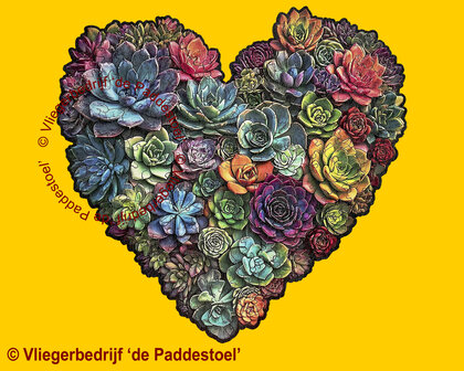 Yiwu Vetplantjes Hart Legpuzzel hout