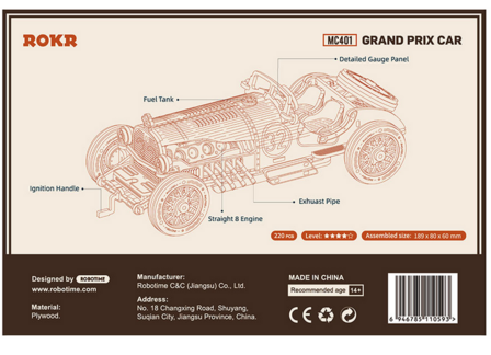 Robotime Grand Prix Car