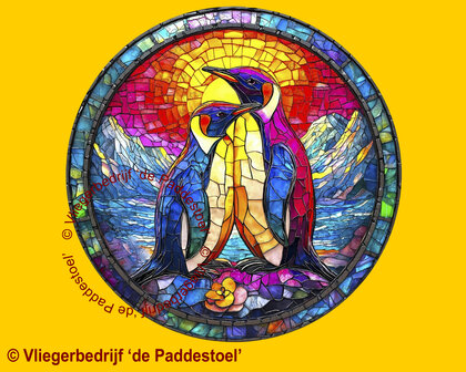Yiwu Glas-in-Lood Pinguins Legpuzzel hout