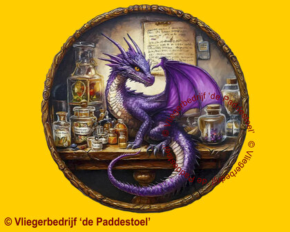 Yiwu Paarse Draak Legpuzzel hout