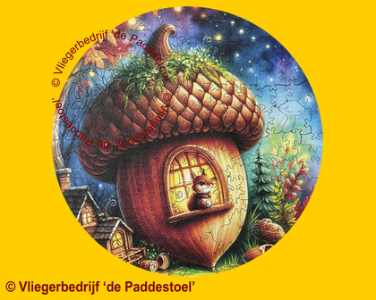 Yiwu Eikelhuisje Legpuzzel hout