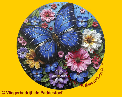 Yiwu Blauwe Vlinder Legpuzzel hout