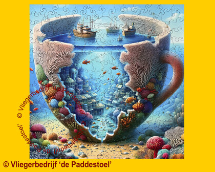 Yiwu Zee in een Mok Legpuzzel hout