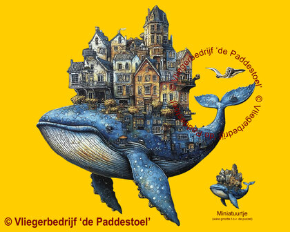 Yiwu Walvis Dorp Legpuzzel hout