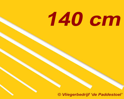 Glasfiber 6 mm wit - 140 cm