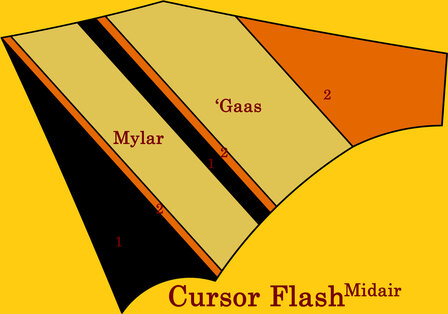 De Paddestoel Cursor Flash Midair - Vierlijns precisievlieger