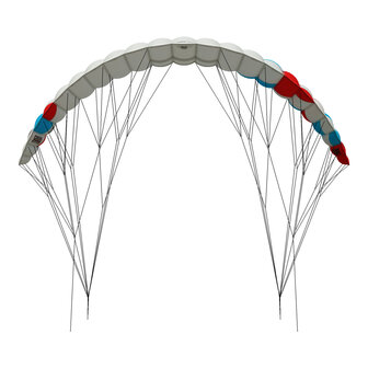 Crosskites Pro Twister 3.0 Aqua/red (handles) - Vierlijnsvlieger