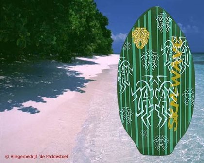 Green Stripe Large Skimboard