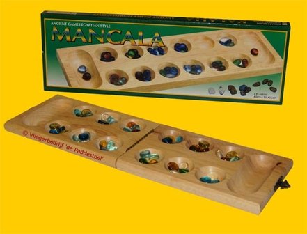 Hotgames Mancala / Kalaha / Bantumi 45 Glas - Scharnier