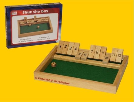 Hotgames Shut the Box / Shuttlebox 12er