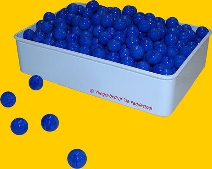 Glans Blauw knikkers - per kilogram