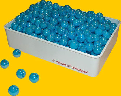 Parel licht Blauw knikkers - per kilogram