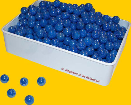 Parel Blauw knikkers - per kilogram