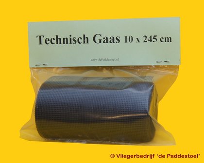 Technisch Gaas Zwart 10 x 245 cm