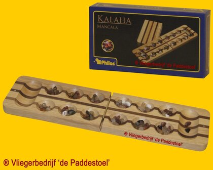 Philos Mancala / Kalaha / Bantumi 47 duo kleur steentjes