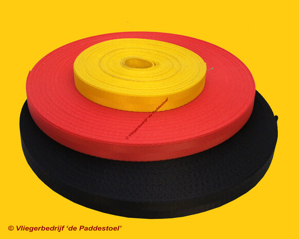 2,5 cm Rood Autogordelband per meter