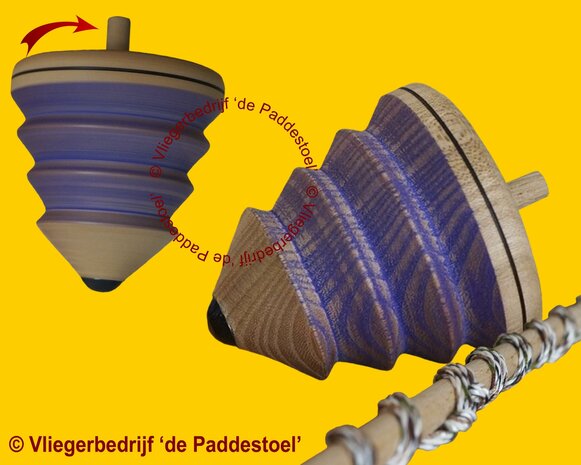 Hybride Zweeptol Paars Hout