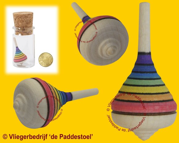 Regenboog Mini Paars-Rood Tol Hout