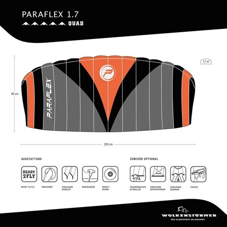 `Wolkensturmer Paraflex Quad 1.7