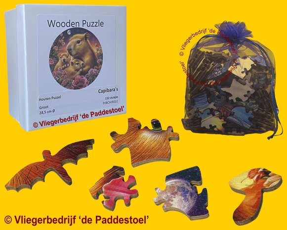 Yiwu Capibara's Legpuzzel hout