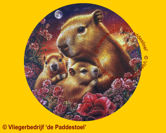 Yiwu Capibara's Legpuzzel hout