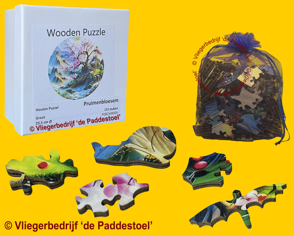 Yiwu Pruimenbloesem Legpuzzel hout