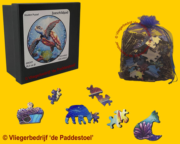 Yiwu Zeeschildpad Legpuzzel hout