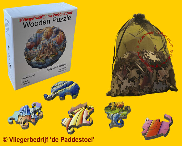 Yiwu Ballonnen Kasteel  Legpuzzel hout