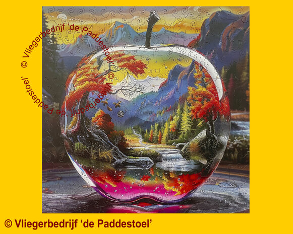 Yiwu Glazen Appel Legpuzzel hout