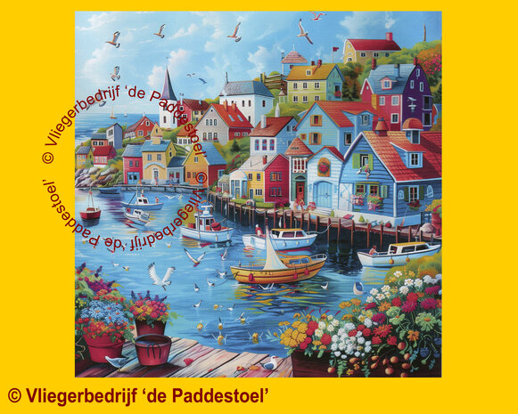 Yiwu Kleurige Haven Legpuzzel hout