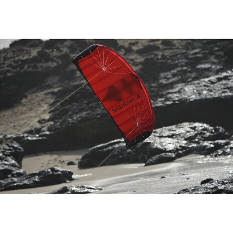 Spiderkites Amigo 1.35 Red - matras / stuntvliegerSpiderkites Amigo 1.35 Red - matras / stuntvlieger