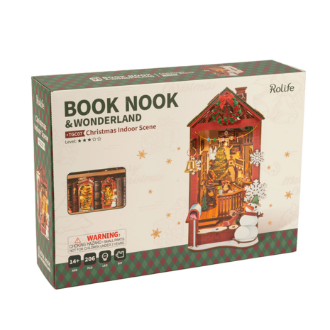 Robotime Book Nook Christmas Indoor Scene
