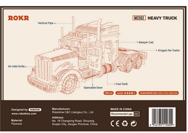 Robotime Heavy Truck